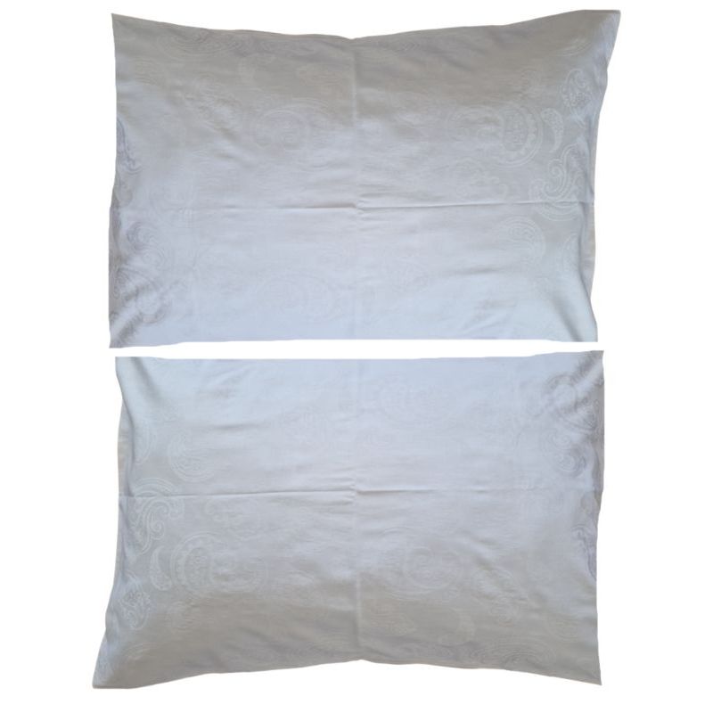 Casa si Gradina - Textile si covoare - Lenjerii de pat - Fete de perna - Set 2 fete de perna, Jaquard ARIALE, 50x70cm, bumbac, Alb - Infinity.ro