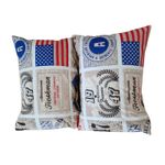 Casa si Gradina - Textile si covoare - Lenjerii de pat - Fete de perna - Set 2 fete de perna, Mode 1947, 50x70cm, bumbac ranforce, Multicolor - Infinity.ro