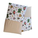 Casa si Gradina - Textile si covoare - Lenjerii de pat - Fete de perna - Set 2 fete de perna Craciun, Ginger Beige ARIALE, 50x70cm, bumbac ranforce, Multicolor - Infinity.ro