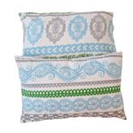 Casa si Gradina - Textile si covoare - Lenjerii de pat - Fete de perna - Set 2 fete de perna, Arabesque, 50x70cm, bumbac ranforce, Multicolor - Infinity.ro