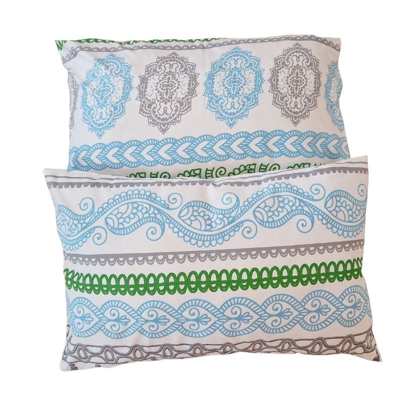 Casa si Gradina - Textile si covoare - Lenjerii de pat - Fete de perna - Set 2 fete de perna, Arabesque, 50x70cm, bumbac ranforce, Multicolor - Infinity.ro