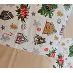 Casa si Gradina - Textile si covoare - Lenjerii de pat - Fete de perna - Set 2 fete de perna Craciun, Ginger Beige ARIALE, 50x70cm, bumbac ranforce, Multicolor - Infinity.ro