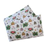 Casa si Gradina - Textile si covoare - Lenjerii de pat - Fete de perna - Set 2 fete de perna Craciun, Ginger Classic ARIALE, 50x70cm, bumbac ranforce, Multicolor - Infinity.ro