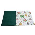 Casa si Gradina - Textile si covoare - Lenjerii de pat - Fete de perna - Set 2 fete de perna Craciun, Ginger Green ARIALE, 50x70cm, bumbac ranforce, Multicolor - Infinity.ro