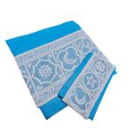 Casa si Gradina - Textile si covoare - Lenjerii de pat - Fete de perna - Set 2 fete de perna, Dulce Visare Ariale, 50x70cm, bumbac ranforce, Turcoaz - Infinity.ro