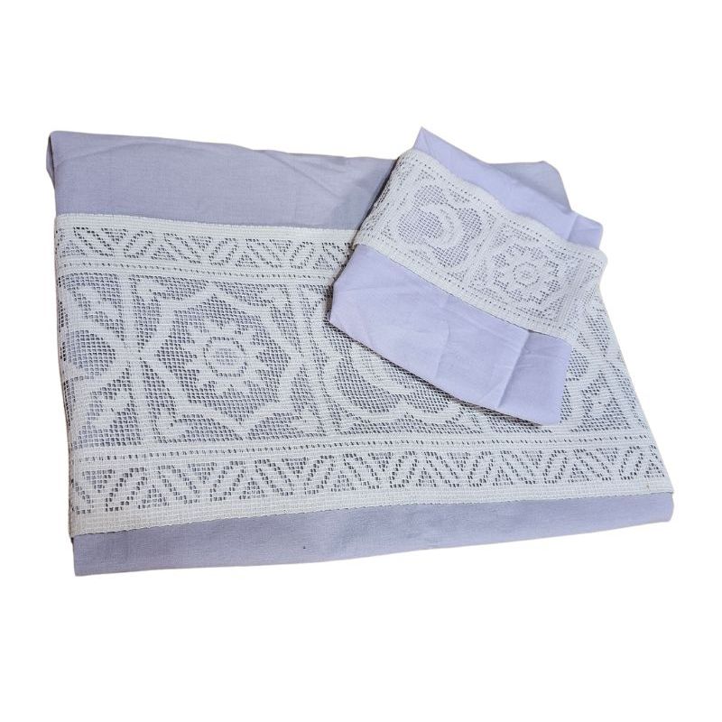 Casa si Gradina - Textile si covoare - Lenjerii de pat - Fete de perna - Set 2 fete de perna, Dulce Visare Ariale, 50x70cm, bumbac ranforce, Gri - Infinity.ro