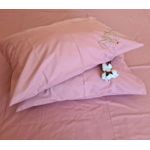 Casa si Gradina - Textile si covoare - Lenjerii de pat - Seturi de lenjerie - Lenjerie de pat brodata Family by Ariale, pentru 2 persoane, 4 piese, bumbac ranforce, 200 x220 cm, Lila - Infinity.ro