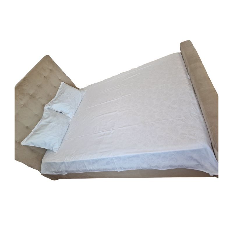 Casa si Gradina - Textile si covoare - Lenjerii de pat - Seturi de lenjerie - Lenjerie Jaquard 2 persoane, ARIALE, 3 piese, Alb - Infinity.ro