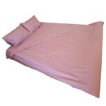 Casa si Gradina - Textile si covoare - Lenjerii de pat - Seturi de lenjerie - Lenjerie de pat pentru 2 persoane, 4 piese, bumbac ranforce, Lila - Infinity.ro