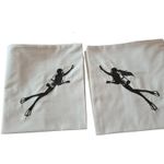 Casa si Gradina - Textile si covoare - Lenjerii de pat - Seturi de lenjerie - Lenjerie de pat brodata Sea Lovers by Ariale, pentru 2 persoane, 4 piese, bumbac ranforce, 200 x220 cm - Infinity.ro