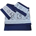 Casa si Gradina - Textile si covoare - Lenjerii de pat - Seturi de lenjerie - Lenjerie de pat Dulce Visare Ariale, pentru 2 persoane, 4 piese, bumbac ranforce, Bleumarin - Infinity.ro