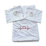 Casa si Gradina - Textile si covoare - Lenjerii de pat - Seturi de lenjerie - Lenjerie de pat brodata Family by Ariale, pentru 2 persoane, 4 piese, bumbac ranforce, 200 x220 cm, Alb - Infinity.ro