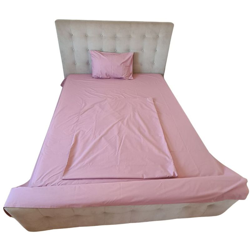 Casa si Gradina - Textile si covoare - Lenjerii de pat - Seturi de lenjerie - Lenjerie de pat pentru 2 persoane, 4 piese, bumbac ranforce, Lila - Infinity.ro