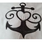 Casa si Gradina - Textile si covoare - Lenjerii de pat - Seturi de lenjerie - Lenjerie de pat brodata Sea Lovers by Ariale, pentru 2 persoane, 4 piese, bumbac ranforce, 200 x220 cm - Infinity.ro