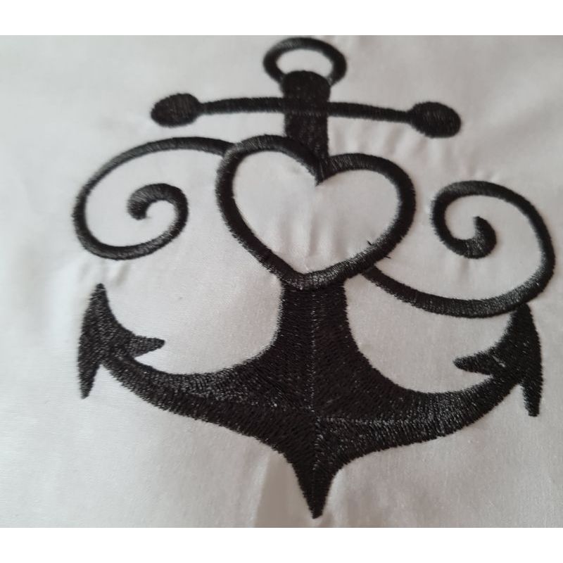 Casa si Gradina - Textile si covoare - Lenjerii de pat - Seturi de lenjerie - Lenjerie de pat brodata Sea Lovers by Ariale, pentru 2 persoane, 4 piese, bumbac ranforce, 200 x220 cm - Infinity.ro