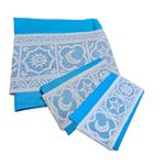 Casa si Gradina - Textile si covoare - Lenjerii de pat - Seturi de lenjerie - Lenjerie de pat Dulce Visare Ariale, pentru 2 persoane, 4 piese, bumbac ranforce, Turcoaz - Infinity.ro