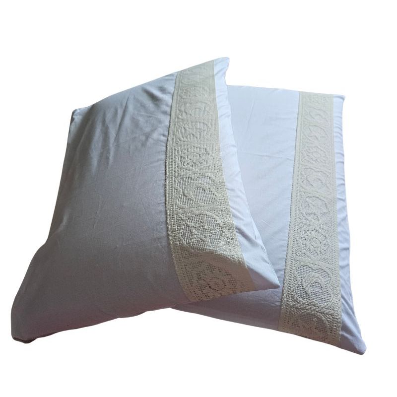 Casa si Gradina - Textile si covoare - Lenjerii de pat - Seturi de lenjerie - Lenjerie de pat Dulce Visare Ariale, pentru 2 persoane, 4 piese, bumbac ranforce, Alb - Infinity.ro