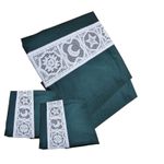 Casa si Gradina - Textile si covoare - Lenjerii de pat - Seturi de lenjerie - Lenjerie de pat Dulce Visare Ariale, pentru 2 persoane, 4 piese, bumbac ranforce, Verde - Infinity.ro