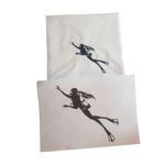 Casa si Gradina - Textile si covoare - Lenjerii de pat - Seturi de lenjerie - Lenjerie de pat brodata Sea Lovers by Ariale, pentru 2 persoane, 4 piese, bumbac ranforce, 200 x220 cm - Infinity.ro