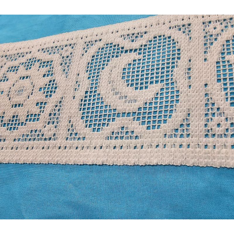 Casa si Gradina - Textile si covoare - Lenjerii de pat - Seturi de lenjerie - Lenjerie de pat Dulce Visare Ariale, pentru 2 persoane, 4 piese, bumbac ranforce, Turcoaz - Infinity.ro