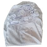 Casa si Gradina - Textile si covoare - Lenjerii de pat - Seturi de lenjerie - Lenjerie de pat pentru 2 persoane, 4 piese, damasc satinat, cearceaf de pat cu elastic 180 x 200 x 25, Alb - Infinity.ro