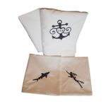 Casa si Gradina - Textile si covoare - Lenjerii de pat - Seturi de lenjerie - Lenjerie de pat brodata SEA by Ariale, pentru 2 persoane, 4 piese,  bumbac ranforce, 200 x220 cm - Infinity.ro