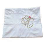 Casa si Gradina - Textile si covoare - Lenjerii de pat - Seturi de lenjerie - Lenjerie de pat brodata Family by Ariale, pentru 2 persoane, 4 piese, bumbac ranforce, 200 x220 cm, Alb - Infinity.ro