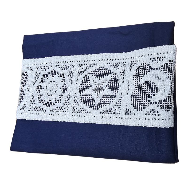 Casa si Gradina - Textile si covoare - Lenjerii de pat - Seturi de lenjerie - Lenjerie de pat Dulce Visare Ariale, pentru 2 persoane, 4 piese, bumbac ranforce, Bleumarin - Infinity.ro