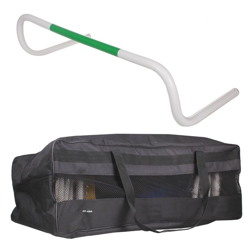 Sport si Outdoor - Accesorii si echipamente sportive - Accesorii antrenament si tabele tactice - Set 6 obstacole / gardulete antrenament Sportek inaltime 25 cm cu geanta transport - Infinity.ro