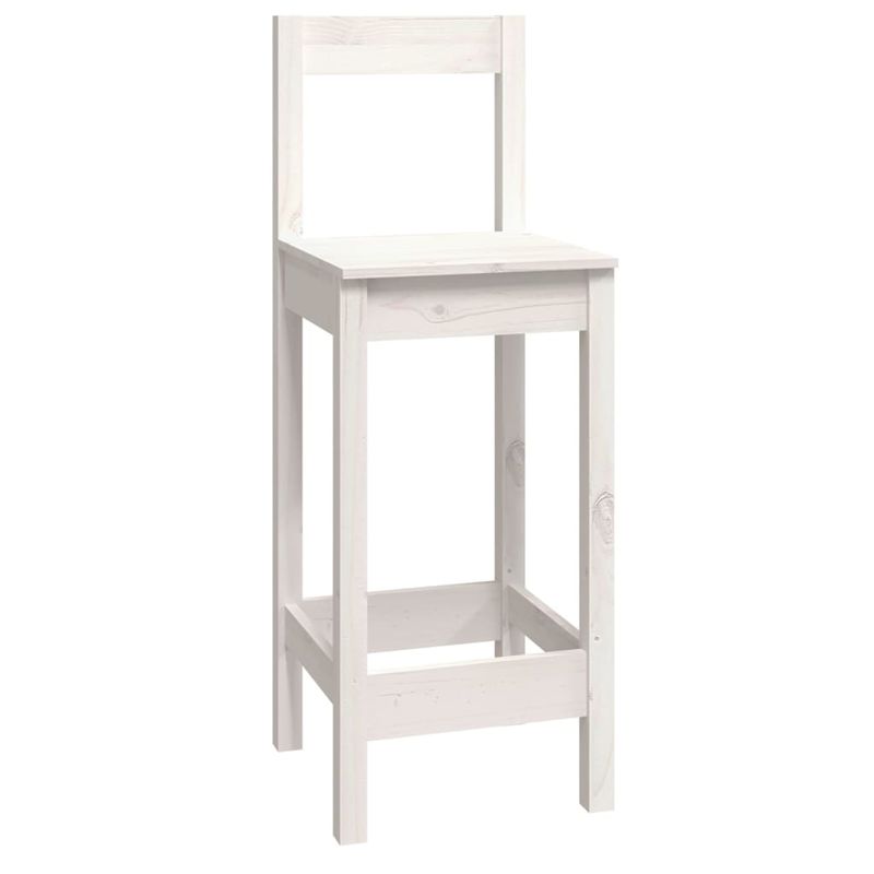 Casa si Gradina - Mobilier - Seturi de mobilier - Seturi bucatarie - Set mobilier de bar, 9 piese, alb, lemn masiv de pin - Infinity.ro