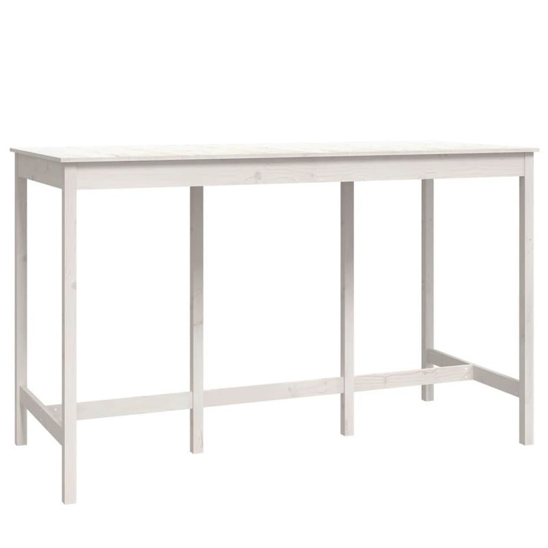 Casa si Gradina - Mobilier - Seturi de mobilier - Seturi bucatarie - Set mobilier de bar, 9 piese, alb, lemn masiv de pin - Infinity.ro