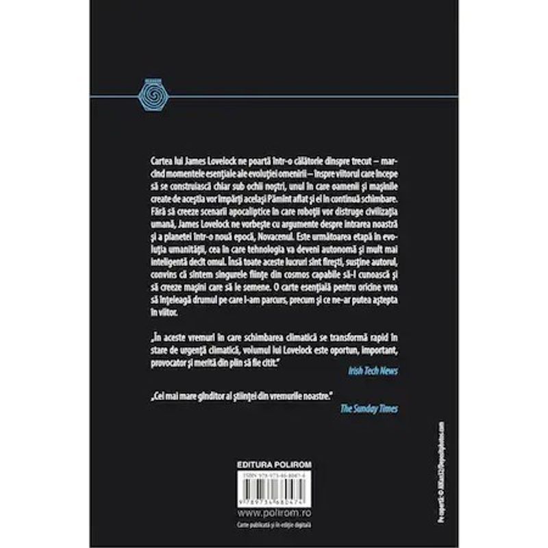 Carti si Birotica - Carti - Tehnica si tehnologie - Novacenul. Viitoarea epoca a hiperinteligentei, James Lovelock - Infinity.ro