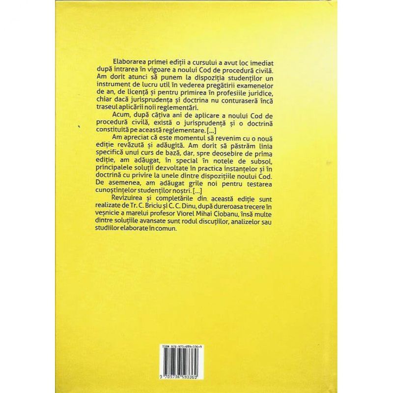 Carti si Birotica - Carti - Fictiune - Drept Procesual Civil - Editia a II-a 2018 (Ciobanu, Briciu, Dinu) - Infinity.ro