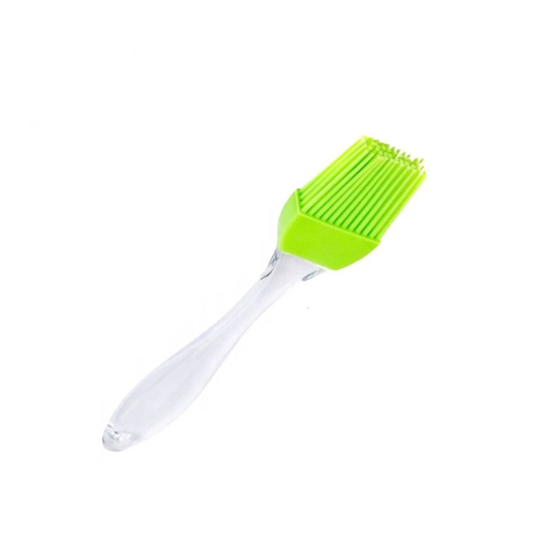 Casa si Gradina - Bucatarie si vesela - Ustensile bucatarie - Pensule, spatule si teluri bucatarie - Pensula de silicon pentru bucatarie, 22 cm, verde - Infinity.ro