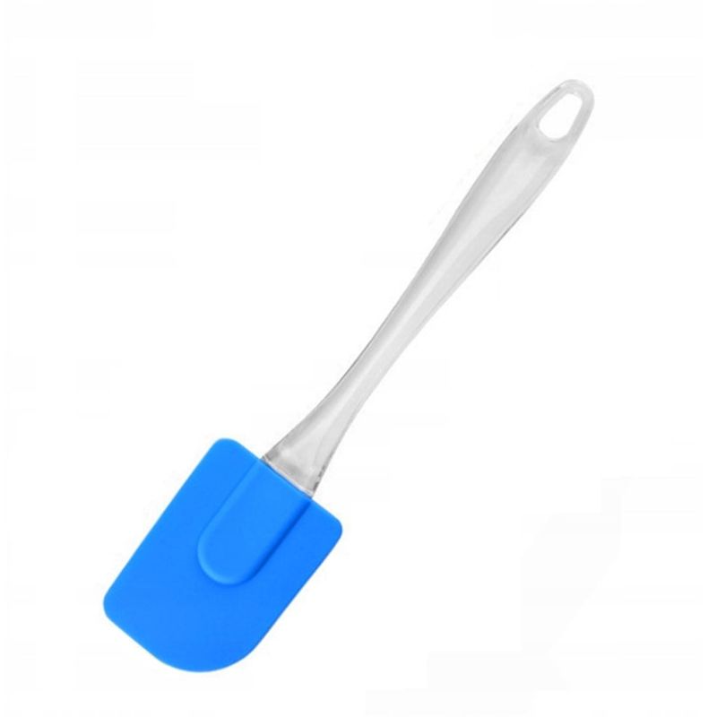 Casa si Gradina - Bucatarie si vesela - Ustensile bucatarie - Pensule, spatule si teluri bucatarie - Spatula din silicon pentru bucatarie, 24 cm, maner acrilic, albastru - Infinity.ro