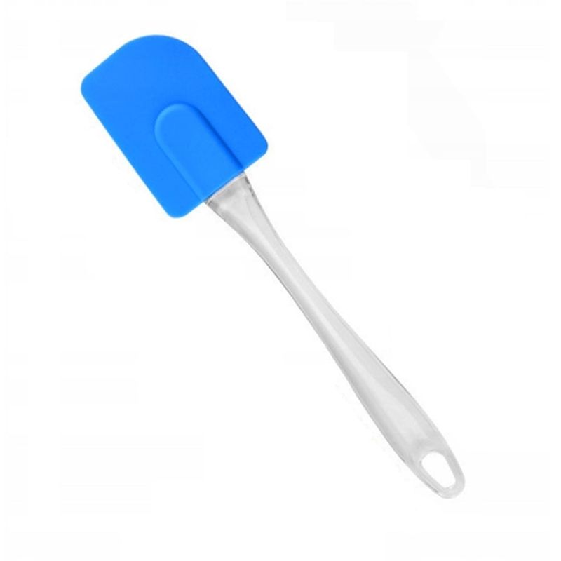 Casa si Gradina - Bucatarie si vesela - Ustensile bucatarie - Pensule, spatule si teluri bucatarie - Spatula din silicon pentru bucatarie, 24 cm, maner acrilic, albastru - Infinity.ro