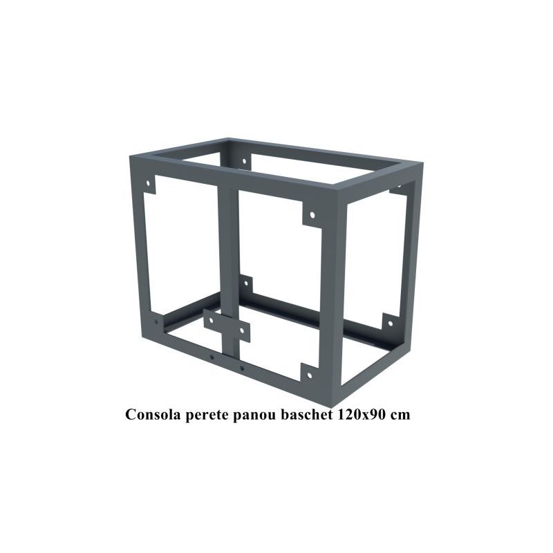 Sport si Outdoor - Sporturi de echipa - Baschet - Cosuri si panouri baschet - Sistem baschet perete Anastasia Sport – panou tego 120x90 cm, consola, inel si plasa - Infinity.ro