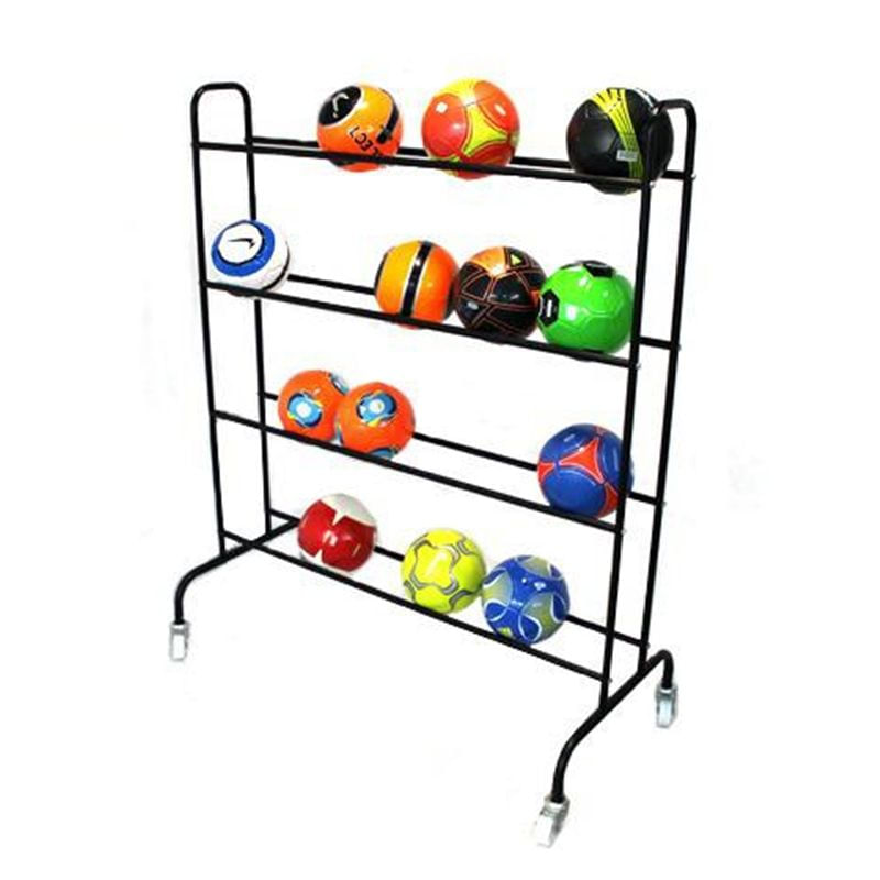 Sport si Outdoor - Accesorii si echipamente sportive - Accesorii antrenament si tabele tactice - Suport mingi Sportek, stativ mobil pentru 20 mingi - Infinity.ro