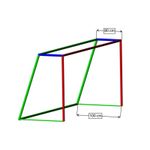 Sport si Outdoor - Sporturi de echipa - Handbal - Set 2 plase porti handbal Huck 3x2 m WM,  fir 5 mm fara nod, culoare galbena - Infinity.ro