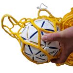Sport si Outdoor - Sporturi de echipa - Handbal - Set 2 plase porti handbal Huck 3x2 m WM,  fir 5 mm fara nod, culoare galbena - Infinity.ro
