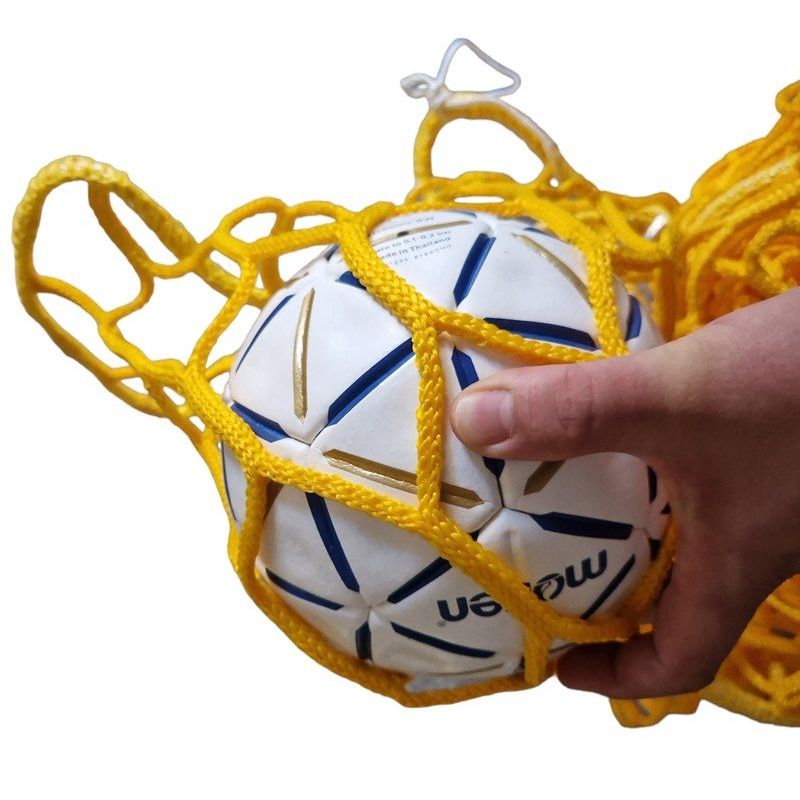Sport si Outdoor - Sporturi de echipa - Handbal - Set 2 plase porti handbal Huck 3x2 m WM,  fir 5 mm fara nod, culoare galbena - Infinity.ro