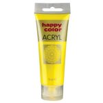Carti si Birotica - Rechizite - Pictura si desen - Acuarele si culori - Vopsea acrilica hobby, Happy Color, 75 ml, Galben - Infinity.ro