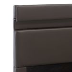 Casa si Gradina - Mobilier - Paturi si accesorii - Paturi - Cadru pat hidraulic lada si LED gri 140x200 cm piele ecologica - Infinity.ro