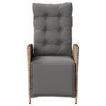 Casa si Gradina - Gradina si terasa - Mobilier exterior - Scaune si sezlonguri gradina - Scaun de gradina rabatabil cu suport picioare,2 buc., poliratan - Infinity.ro