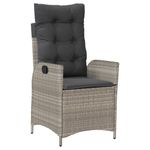 Casa si Gradina - Gradina si terasa - Mobilier exterior - Scaune si sezlonguri gradina - Scaune de gradina rabatabile cu perne, 2 buc., gri, poliratan - Infinity.ro