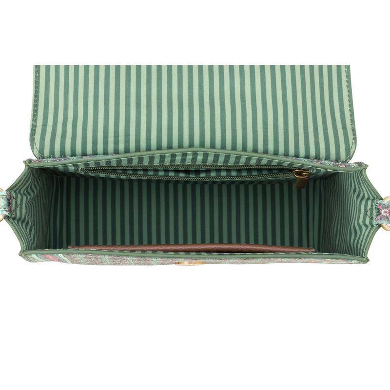 Fashion, accesorii si bijuterii - Femei - Accesorii femei - Genti si rucsacuri femei - Geanta verde crossbody 19x6x16 cm colectia Clover - Infinity.ro