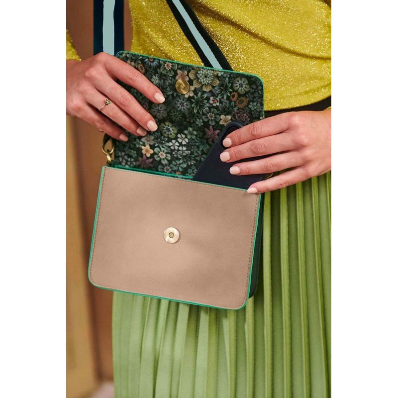 Fashion, accesorii si bijuterii - Femei - Accesorii femei - Genti si rucsacuri femei - Geanta verde crossbody 19x6x16 cm colectia UNI - Infinity.ro