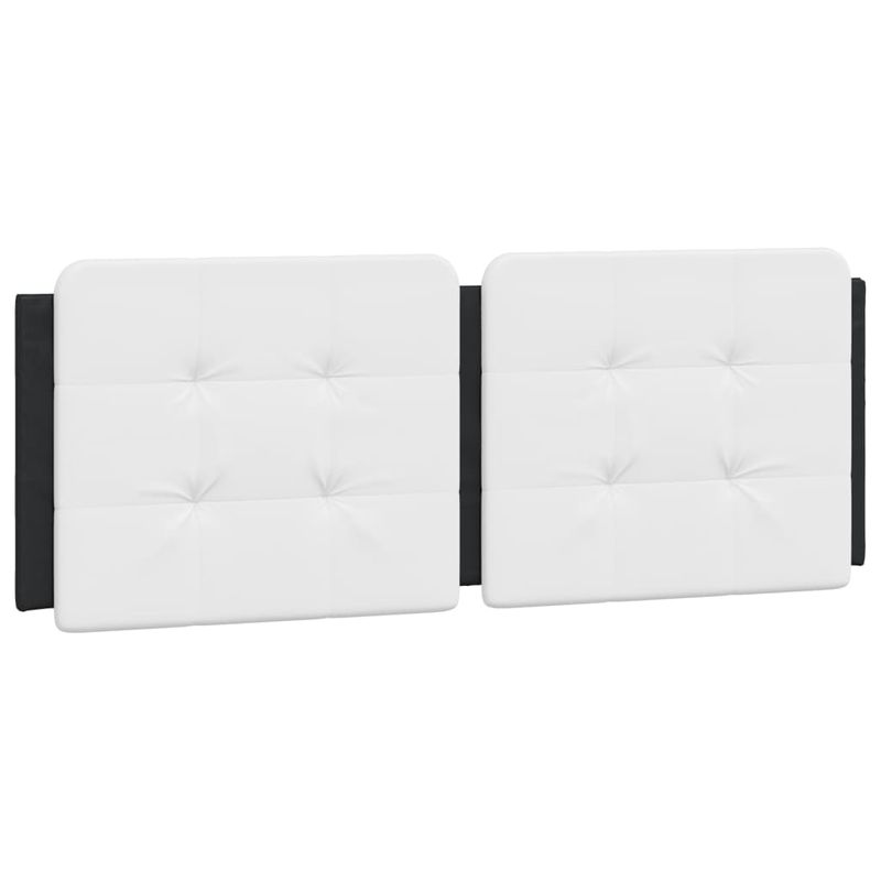 Casa si Gradina - Mobilier - Paturi si accesorii - Paturi - Cadru de pat cu tablie, negru/alb, 120x200 cm, piele ecologica - Infinity.ro