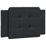 Casa si Gradina - Mobilier - Paturi si accesorii - Paturi - Cadru de pat cu tablie, negru, 100x200 cm, piele ecologica - Infinity.ro