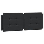 Casa si Gradina - Mobilier - Paturi si accesorii - Paturi - Cadru de pat cu tablie, negru, 140x190 cm, piele ecologica - Infinity.ro
